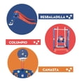 thumbnail image 4 of Corralito Plegable Mima2 Con Colchoneta y Set de Juegos Color azul, 4 of 5