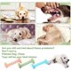 thumbnail image 2 of juguete para cachorros, juguetes para perros de caucho natural, no tóxico, resistente a las mordeduras, limpia los dientes para cachorros o gatitos, 3 piezas, azul * 1 + rosa * 1 + verde * 1, 2 of 2