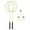 Green, variant on koolsoo 2Pcs Badminton Rackets Badminton Shuttlecock Badminton Equipment Portable Tennis Blue
