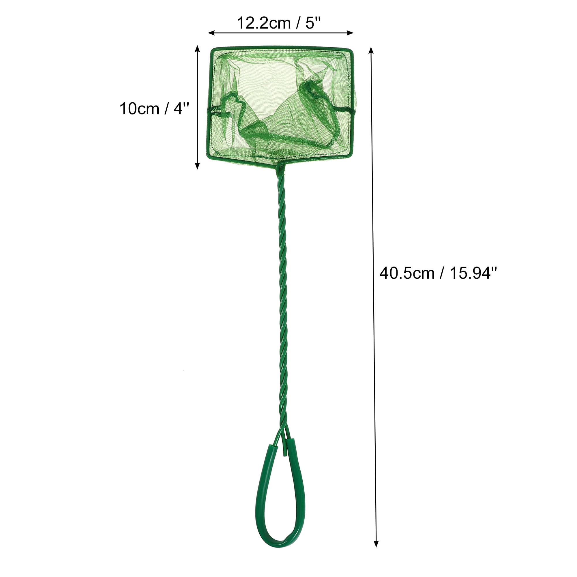Unique Bargains 3Pcs Aquarium Fish Tank Accessories Small Fish Fine Net Green