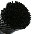 thumbnail image 3 of 100 Black Plastic Party Straws 21CM Length for Cocktails and Decorations New J0 S4T8, 3 of 9