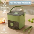thumbnail image 2 of 48 Cube Ice Maker With Easy Press Lid, Double Layer Portable Ice Maker with Lid and Storage Box for Freezer, Handled Press-Type Ice Cube Tray with Lid and Bin for Whiskey, Cocktail, Beer (Green), 2 of 5