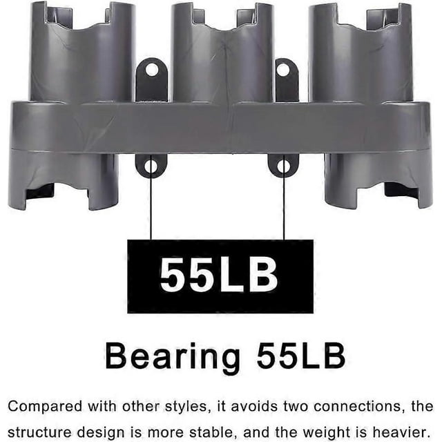 Dyson Accessory Companion, Wall Mount Organizer, Tool Holder For V15 V12 V10 V8 V7 Attachments, Expandable Storage, 360 Degree Rotatable Sockets