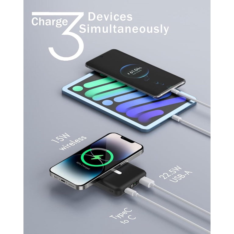 Yiisonger for Magsafe Battery Pack - 10000mAh Portable Charger for Mag