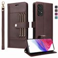 thumbnail image 4 of FOXDOCK Funda tipo Cartera para Samsung Galaxy A33 5G – Cubierta de Cuero PU con Múltiples Ranuras, Bolsillo para Efectivo y Correa de Muñeca, 4 of 6