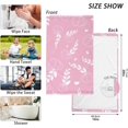 thumbnail image 3 of SKYSONIC 16"x28" Face Hand Towel Set, Pink Flowers Leaves Cotton Washcloths, Quick-Dry Highly Absorbent Bath Towels 2 PCS for Bathroom Ktichen Travel SPA Gym, 3 of 7