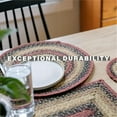thumbnail image 5 of Homespice - Highland Colorful Table Runner, a Hand Braided Long Table Runner to Use as a Country Style Dinner Table Runner - Reversible and Durable - Oval Table Runner Woven with Jute, 11x36 Inches, 5 of 9