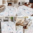 thumbnail image 5 of 6'x9' Area Rugs, Ocean Nautical Indoor Outdoor Area Rug for Living Room Bedroom, Rustic Anchors Fish Oars Lighthouses Washable Bathroom Rugs Kitchen Floor Carpet Mats Home Decor Aesthetic, 5 of 8