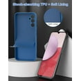 thumbnail image 5 of for Samsung Galaxy A14 5G Case, Thin TPU Silicone Cover with Camera Protection Soft Interior Slim Flexible Phone Case for Galaxy A14 5G - Blue, 5 of 7