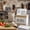 White, variant on Grusce Wooden Recipe Box with 107 Cards and Dividers Vintage Recipe Card Holder Box Set with Slot for Cooking Lovers Kitchen