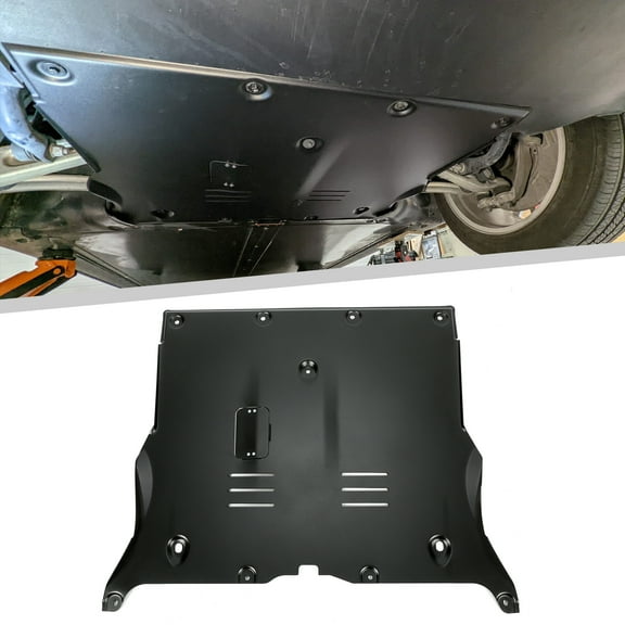 Kojem Front Skid Plate for 2018-2023 Tesla Model 3 Model Y Under Engine Guard Cover Front Aluminum Powder Coated