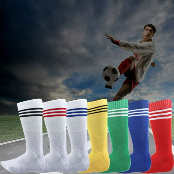Up to 65% Off Compression Socks for Women 1 Pair Cotton Socks For Men And Women In Tube Socks Striped Soccer