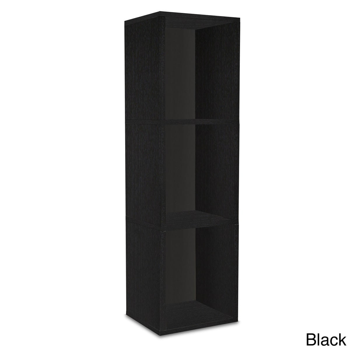 Way Basics Eco 3 Shelf Triple Cube Plus Narrow Bookcase and Storage Shelf (made from sustainable non-toxic zBoard paperboard)