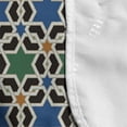 thumbnail image 4 of Moroccan Microwave Oven Cover, Geometric Hexagonal Pattern Stars Style Eastern Zellige Art, Water Resistant Organizer with Pockets for Kitchen, 36" x 12", Green Blue Black, by Ambesonne, 4 of 4