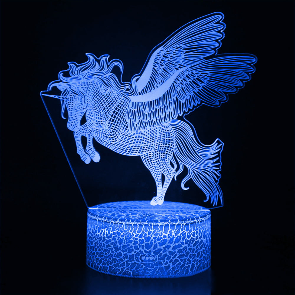 3DLED Unicorn Night Lamp light Party Christmas Wedding Home Decoration Xmas Gift