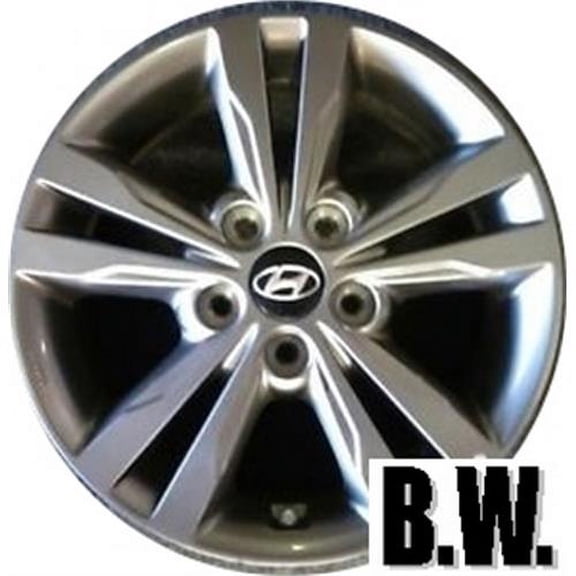 16x6.5 in Wheel for HYUNDAI ELANTRA 2017-2018 CHARCOAL Reconditioned Alloy Rim