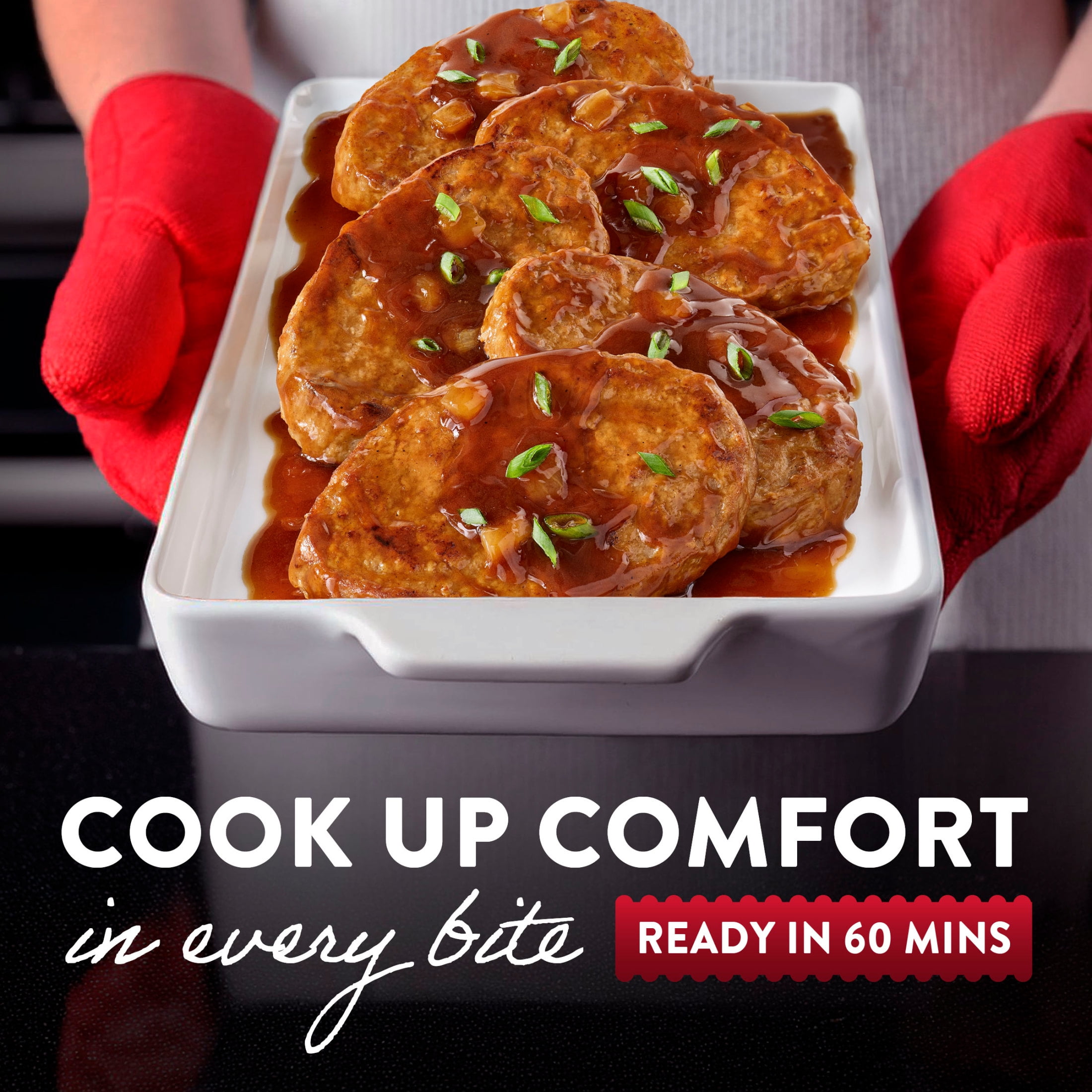 Stouffer’s Salisbury Steak, Family Size, Frozen Salisbury Steak, Easy Family Frozen Dinners 28 oz