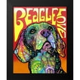 thumbnail image 2 of Dean Russo Collection 15x18 Black Modern Framed Museum Art Print Titled - Beagle Love, 2 of 5