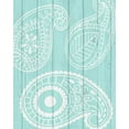 thumbnail image 2 of Robinson, Tamara 12x14 White Modern Wood Framed Museum Art Print Titled - Paisley I, 2 of 4
