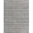 thumbnail image 3 of Unique Loom Tribal Trellis Collection Area Rug - Alaoui (10' x 13' Rectangle Gray/Ivory), 3 of 11