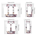 thumbnail image 2 of Yayeee Rocker Switch Wall Plate 2-Gang 4.7"x4.6" Home Decorative Outlet Cover, White Cute Cat, 2 of 6