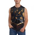 thumbnail image 1 of Fotbe Casino Cards Poker Men's Camiseta sin Mangas Estampada para Hombres, Playera Casual para Gimnasio, Entrenamiento, Playa-3X-Large, 1 of 7
