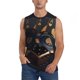 thumbnail image 1 of Fotbe Casino Cards Poker Men's Camiseta sin Mangas Estampada para Hombres, Playera Casual para Gimnasio, Entrenamiento, Playa-Small, 1 of 7