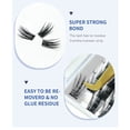 thumbnail image 3 of Mialoley Extensions de Cils Individuelles 72 Pcs Style Naturel Effet 3D DIY Clusters de Cils Maquillage Professionnel Faux Cils, 3 of 8