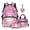 Cherry Blossom Axolotl, variant on Garronmavis Kids Backpack and Lunch Box Set, 4-Piece Girls & Boys Kids Backpack Set with Lunch Bag & Pencil Case & Cute Axolotl Keychain, for Elementary School