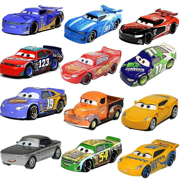 Disney Pixar Cars 2 3 Cars Collection Lightning Mcqueen Jackson Storm Ramirez 1:55 Diecast Metal