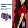 thumbnail image 5 of Allytech Wallet Case for Samsung Galaxy Z Flip7 with Card Holder, Crossbody Case Wallet with Zipper Pocket, Shoulder Strap, PU Leather Kickstand Shockproof Case for Women - Purple, 5 of 14