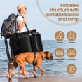 thumbnail image 4 of 26" Zero Gravity Recliners Outdoor Adjustable Folding Reclining Lounge Chairs w/Pillows, Cup Holder Trays and Carry Strap for Patio Backyard Beach New Black Set of 2, 4 of 9
