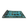 thumbnail image 2 of Ahgly Company Indoor Square Oriental Light Blue Industrial Area Rugs, 3' Square, 2 of 4
