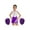 Purple, variant on iiniim Kids Girls Cheerleading Outfits Cheer Leader Dance Dress with Pom Poms for Halloween Carnival Dress Up Red 4