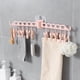 thumbnail image 4 of Toystoory Colgador de ropa de plástico desmontable de alta resistencia montado en la pared sin perforaciones para el hogar, baño, inodoro, sombrero, Almacenamiento y organización del hogar Gris Toystoory HA064697-03B, 4 of 6