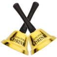 thumbnail image 3 of Metal Table Bell Ring for Drink Bell 2pcs Loud Service Bell Vintage Hand Bell, 3 of 5
