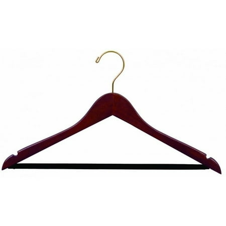 Wood Suit Hanger W Velvet Non Slip Bar Box Of 100 E Saving 17 Wood Suit Hanger W Velvet Non Slip Bar Box Of 100 E Saving