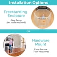 thumbnail image 4 of Toddleroo by North States 3-in-1 Superyard Baby Extra Wide Gate & Play Yard, Taupe Metal, 4 of 10