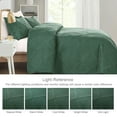 thumbnail image 5 of Exclusivo Mezcla Ultrasonic California King Quilt Set, 3-Piece Lightweight Bedspreads Modern Striped Coverlet, Green, 5 of 7