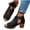 Black, variant on ZACPNCV Womens High Heel Sandals Peep Toe Comfort Dress Shoes Summer Casual