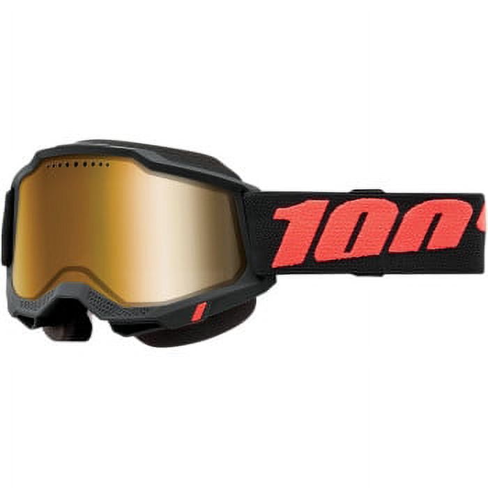 100% Accuri 2 Enduro Goggles with Dual Lens (OSFA, Yellow