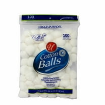 White Cotton Balls Jumbo: 100CT
