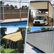 GZHJMY 4' x 40' Privacy Fence Screen Shade with Grommets, Chain Fence Mesh Panels, Balcony Wind Barrier, Temporary Garden Fence Cover