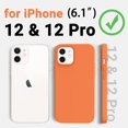 thumbnail image 2 of Compatible with iPhone 12 Case and iPhone 12 Pro Case 6.1 inch,Silky Touch Premium Soft Liquid Silicone Rubber Anti-Fingerprint Full-Body Protective Flexible Bumper Case (Marigold), 2 of 16