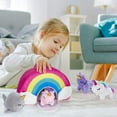 thumbnail image 6 of PASSIONFRUIT Stuffed Unicorn Plushie Rainbow Toys Cute Stuffed Animals, 5-Pc Set, 6 of 7