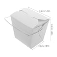 thumbnail image 2 of HEALEEP 50Pcs Chinese Take Out Food Containers for Camping and Picnics Iron Paper Rectangular, 2 of 8
