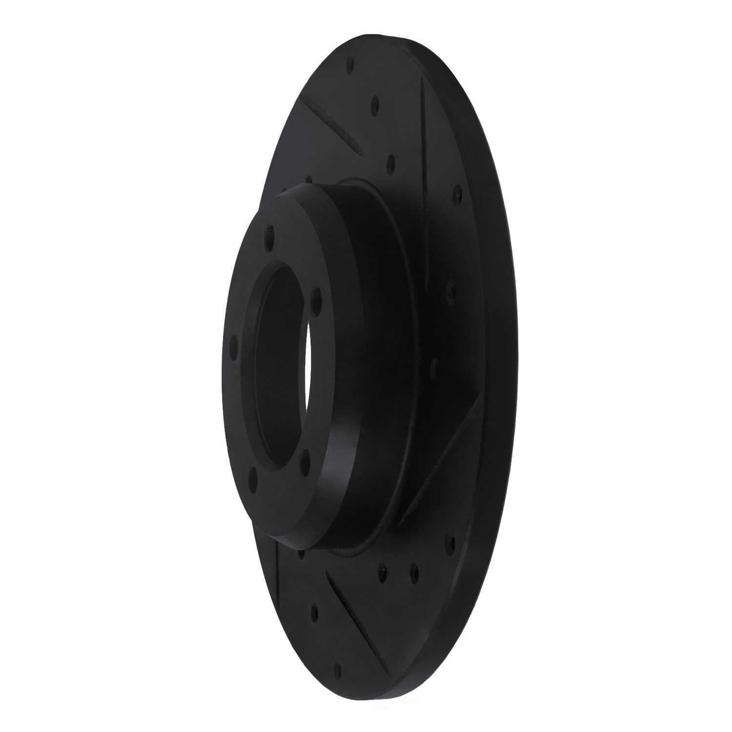 Dynamic Friction Company 633-76092R DFC Brake Rotor - Drilled And Slotted - Black