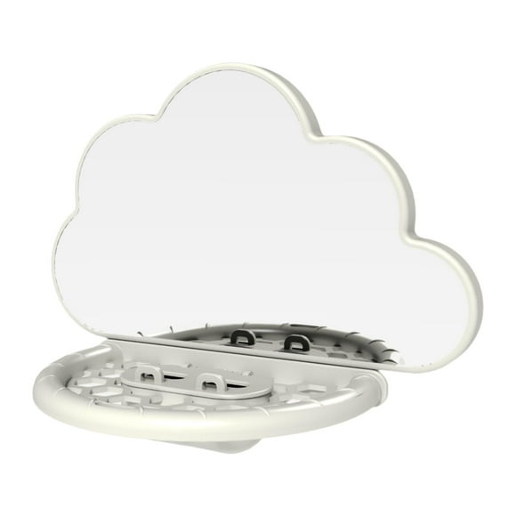 S SERENABLE Perroquet Oiseau Miroir Oiseau Jouet Balançoire Multifonction Amusant Créatif Robuste Déco Oiseau Blanc