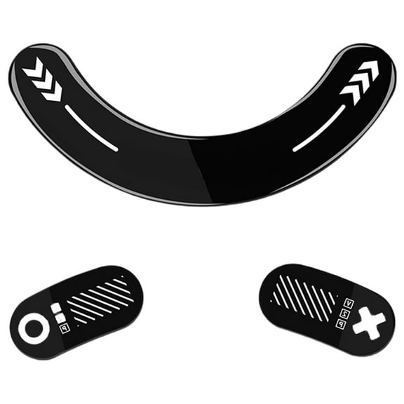 Ciwanning Temperated Glass Smooth Metal Mouse Skates Feet For Game Mouse Improved Aim Mouse Sticker