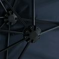 thumbnail image 4 of 14.8 Ft Double Sided Outdoor Umbrella Rectangular Large with Crank, Navy Blue, No Base, 4 of 8